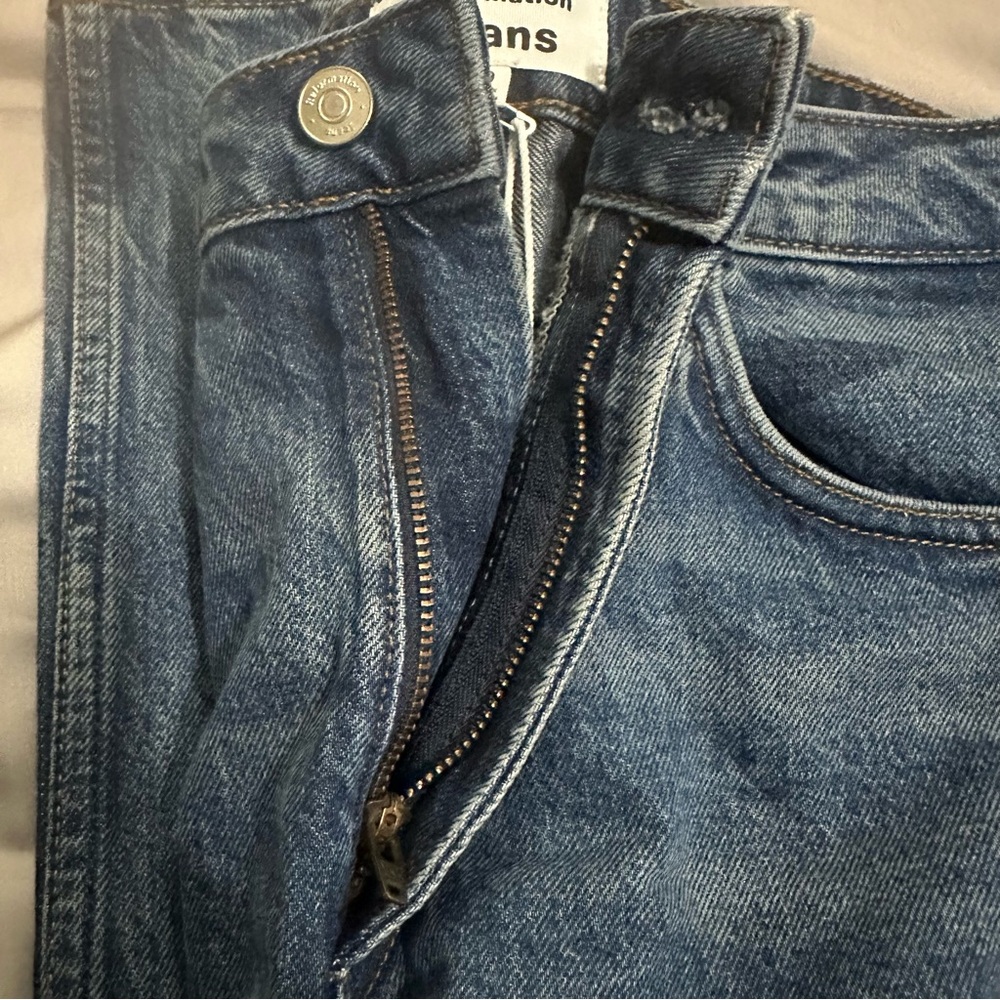 NWT/Reformation Liza Ultra High Rise Straight Cropped Jeans/Size: 29 - Picture 6 of 16